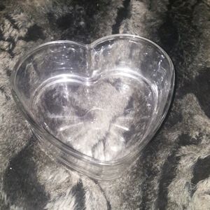 Gifted.. Glass heart dish